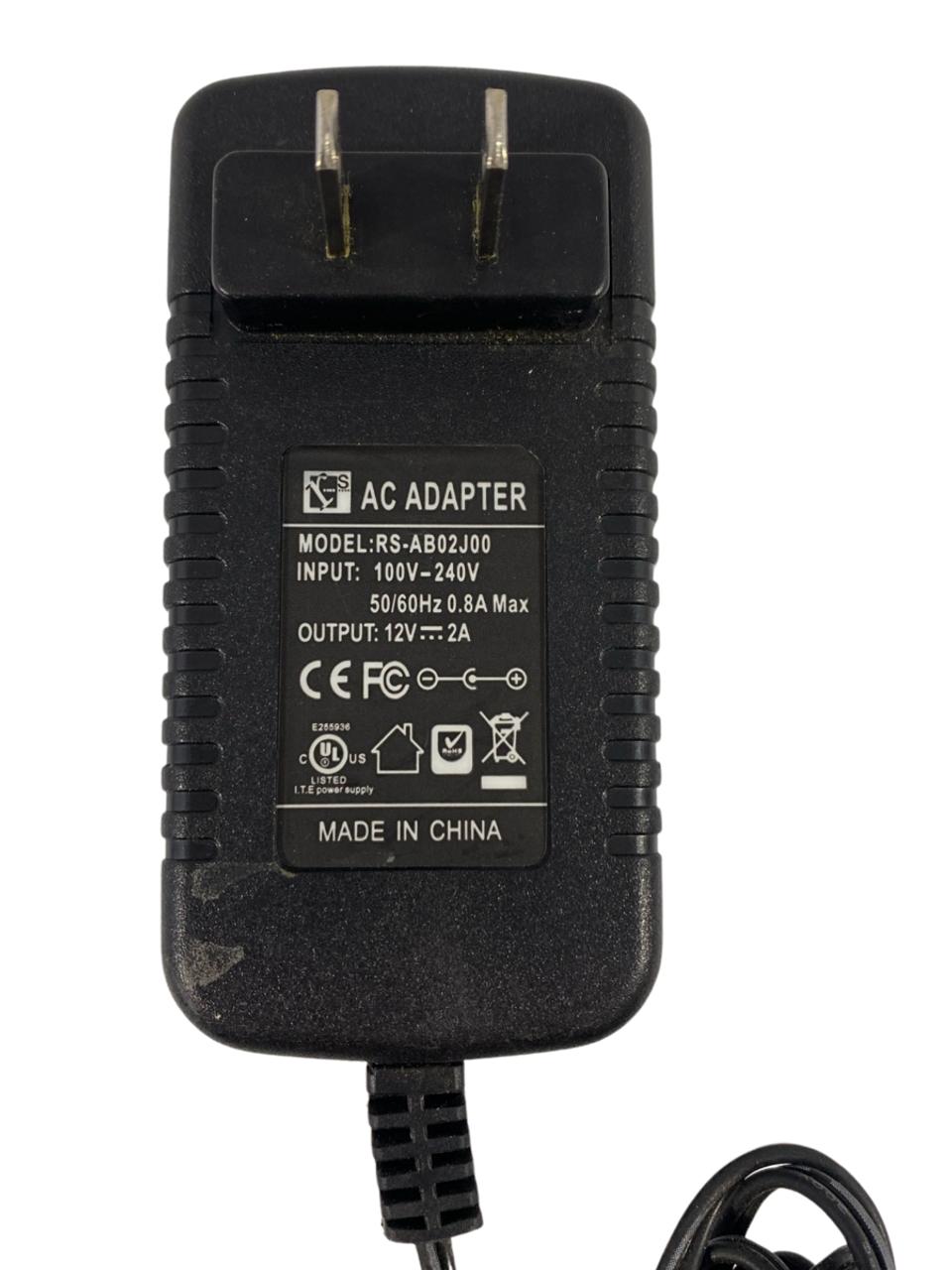 RS RS-AB02J00 AC Adapter 12V 2A