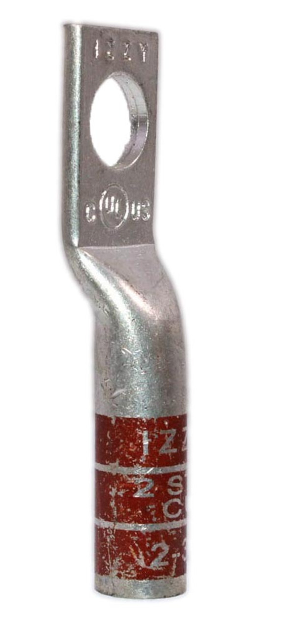 Izzy 2-38 Copper Compression Lug 2 Str 1-Hole 3/8-inch Stud Size Brown