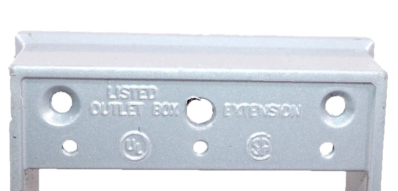 BWF EXR-1V Box Extension 1 Gang Metal Gray