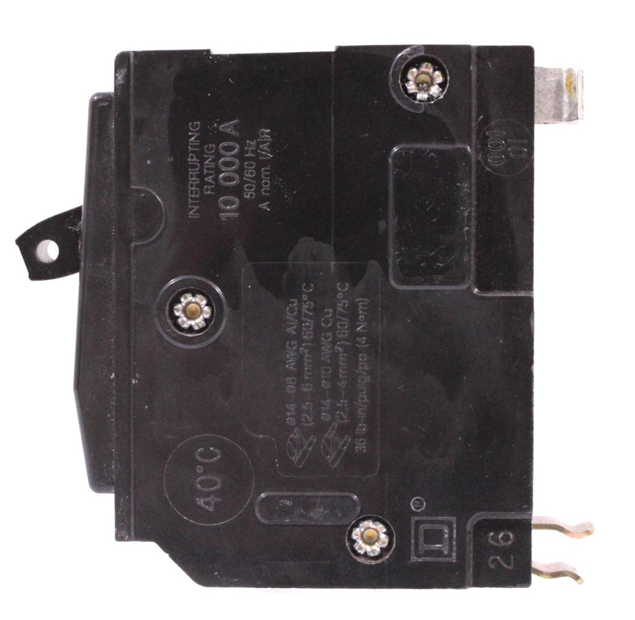 Square D QO120 Breaker - 20A 120/240V 1P 10kA Plug-In