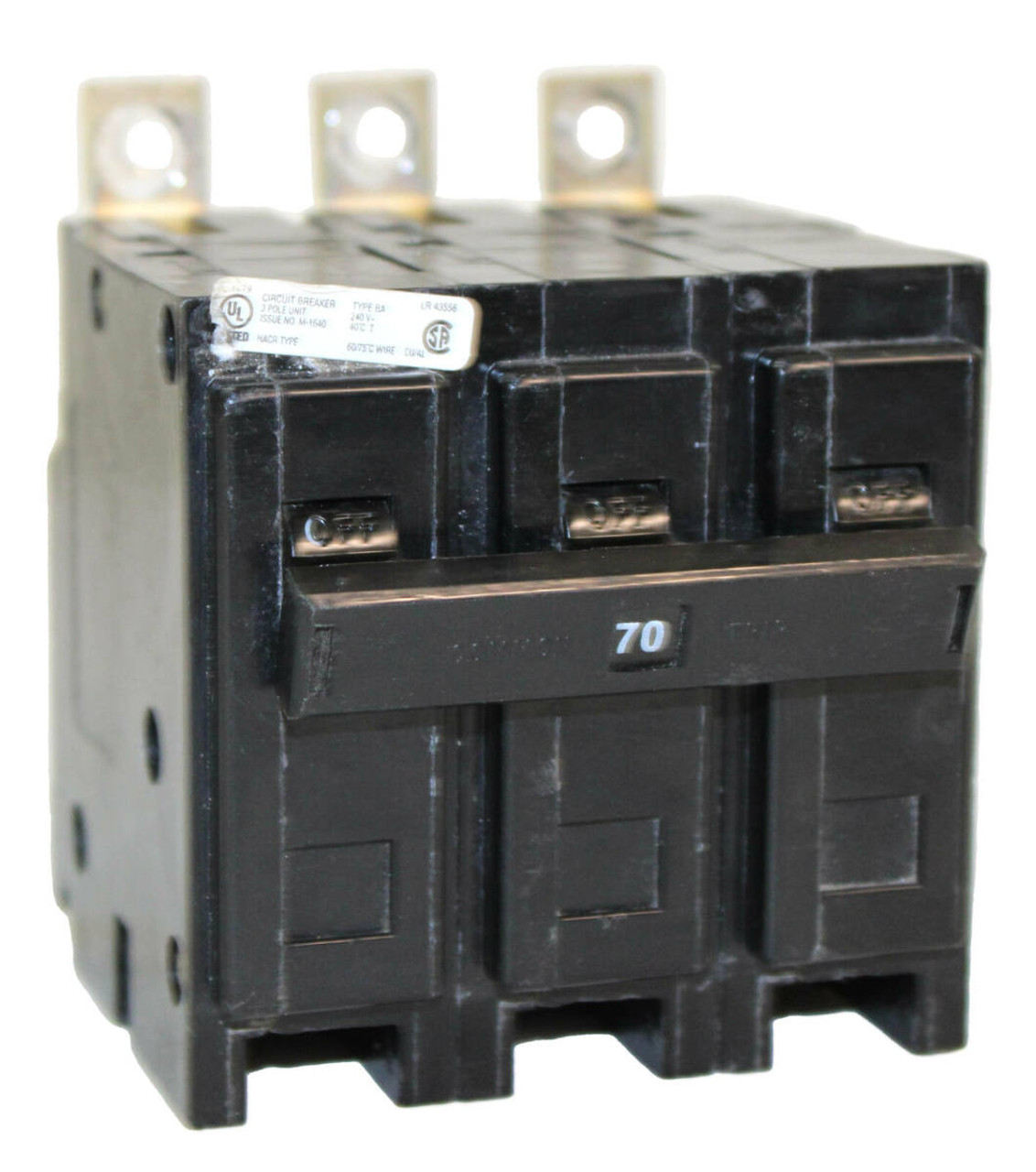 Eaton BAB3070H Breaker 70A 240V 3P