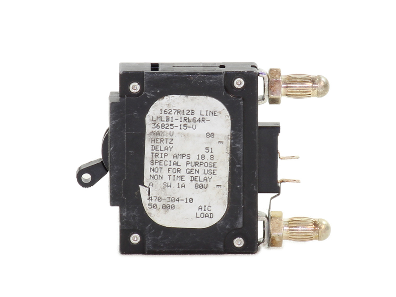 Airpax LMLB1-1RLS4R-36825-15-V Circuit Breaker 15A 80V 1P