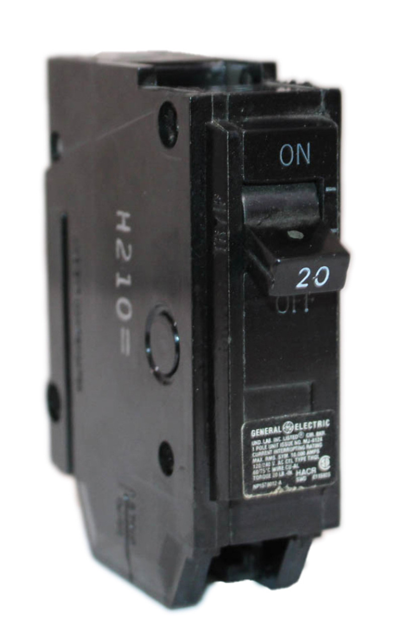 General Electric THQL1120 Breaker 20A 120/240V 1P 10kA Plug-In