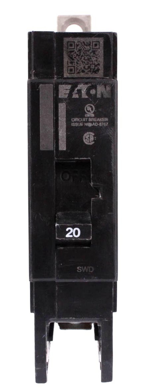 Eaton GHB1020 Bolt-On Breaker 20A 277V Single Pole 14kA 50/60Hz Type GHB