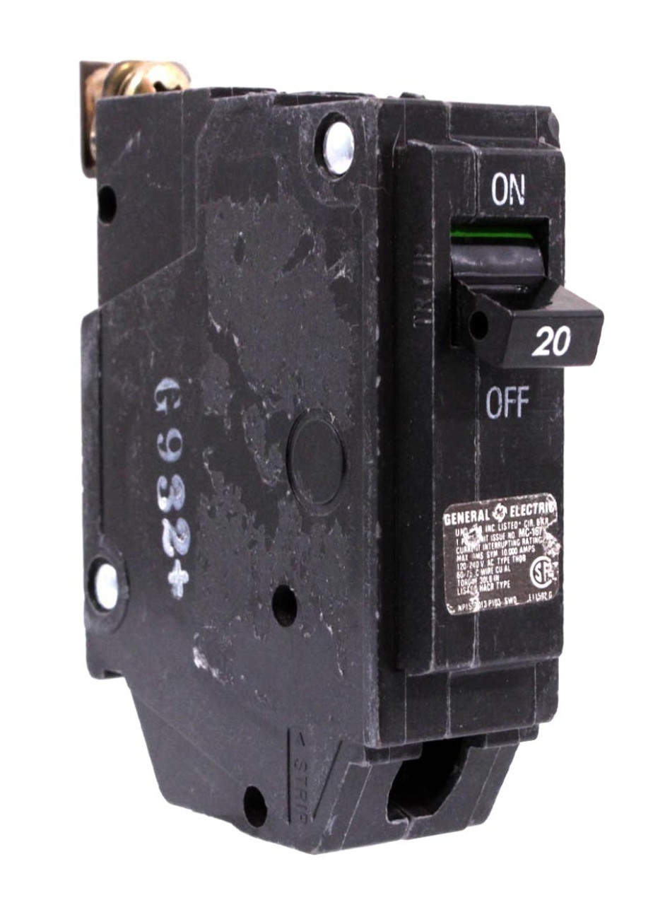 General. Electric THQB1120 Breaker 20A 1P 120/240V 10kA Bolt-On