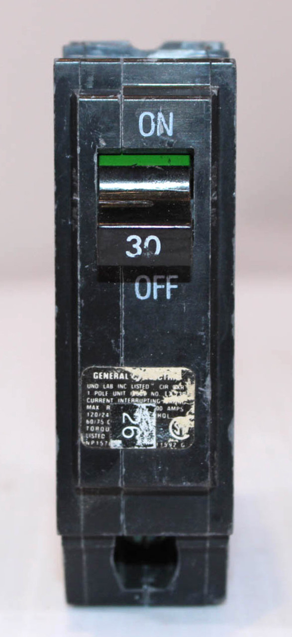 General Electric THQL1130 Circuit Breaker 30A 120/240V 1P 10kA Plug-In