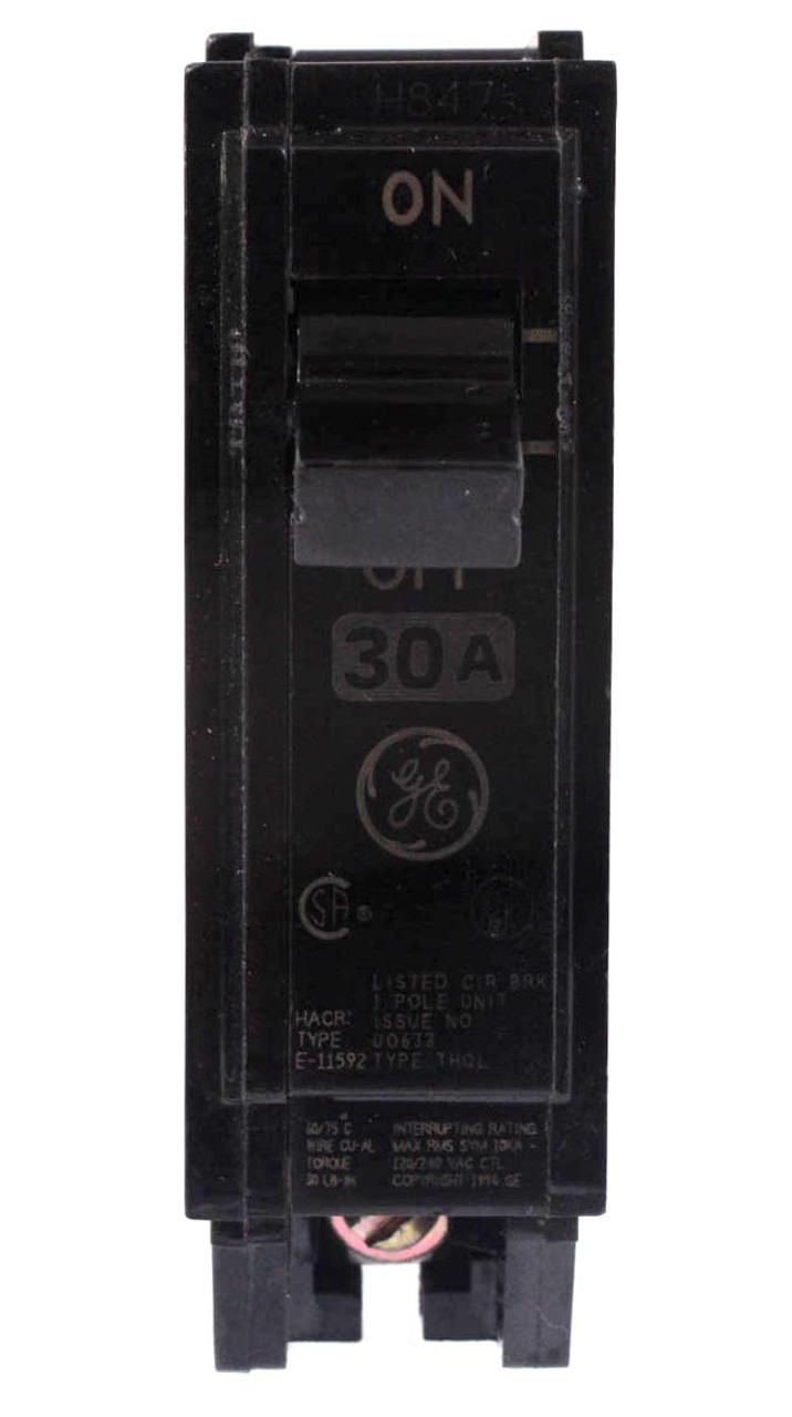 General Electric THQL1130 Circuit Breaker 30A 1P 120/240V 10kA Plug-In