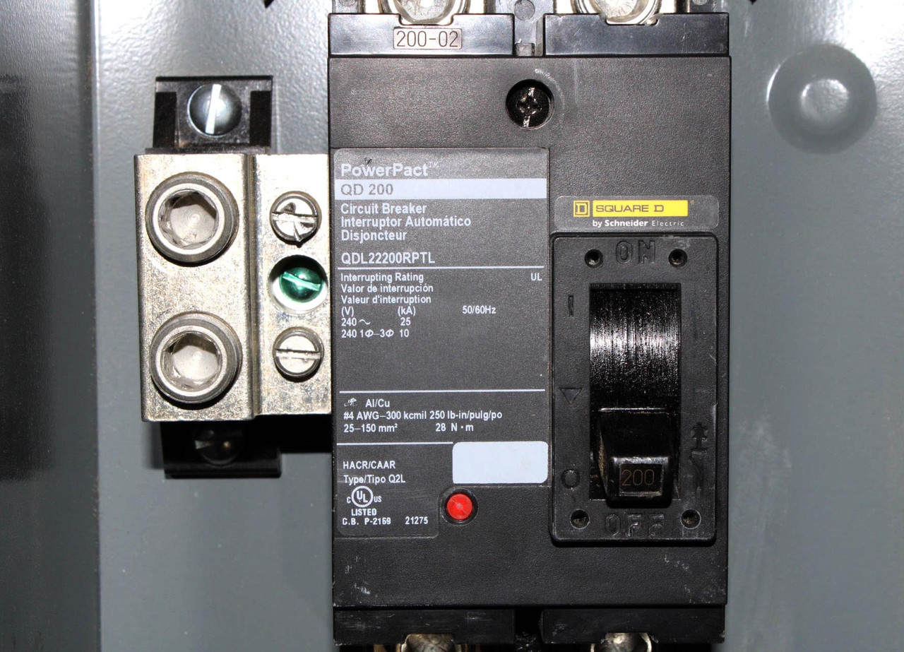 Square D Q2200MRBE Breaker Enclosure -200A 25kA 2P NEMA 3R PowerPacT Q