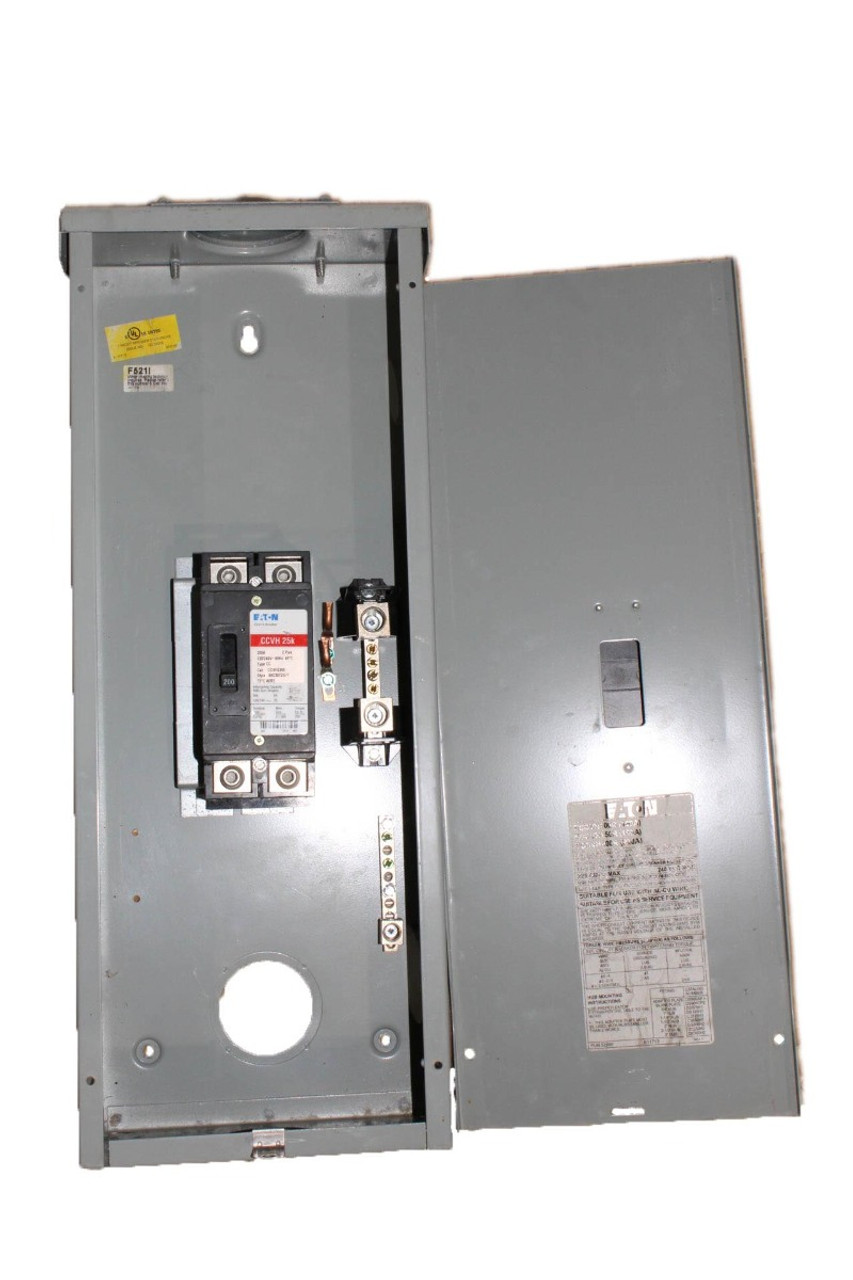 Eaton ECCVH200R Breaker Enclosure W/Breaker 200A 240V 25kA 60Hz NEMA 3R