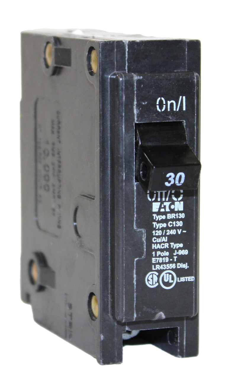 Eaton BR130 Breaker 30A 120/240V 1P 10kA Plug-In