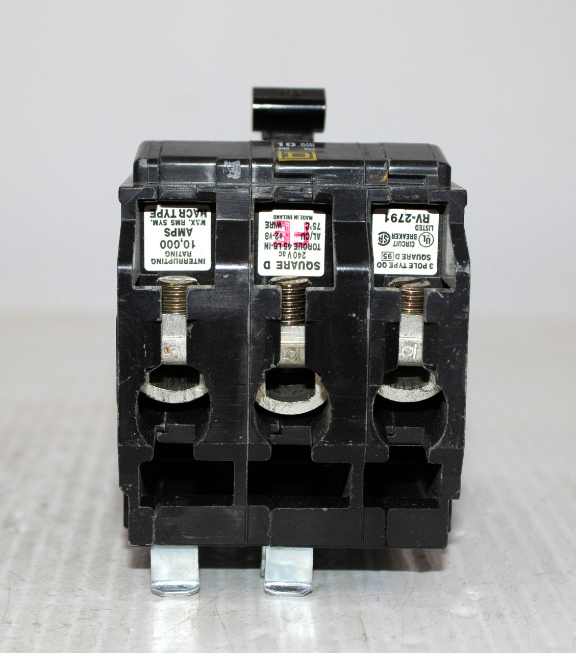 Square D QO340 Breaker 40A 240V 3P 10kA