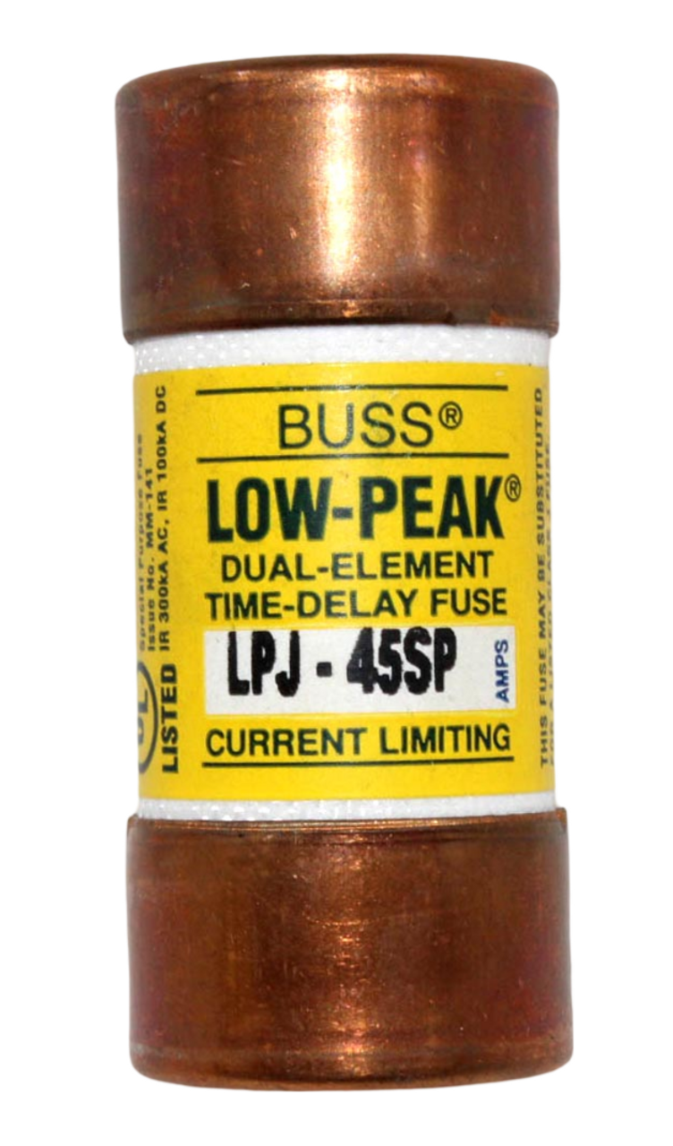 Bussman LPJ-45SP Fuse 45A 600V Class J Time Delay Dual Element