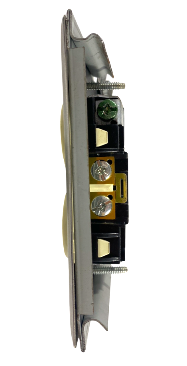 Hubbell HBL5352I Two Duplex Receptacles 20A 125V Ivory With Face Plate