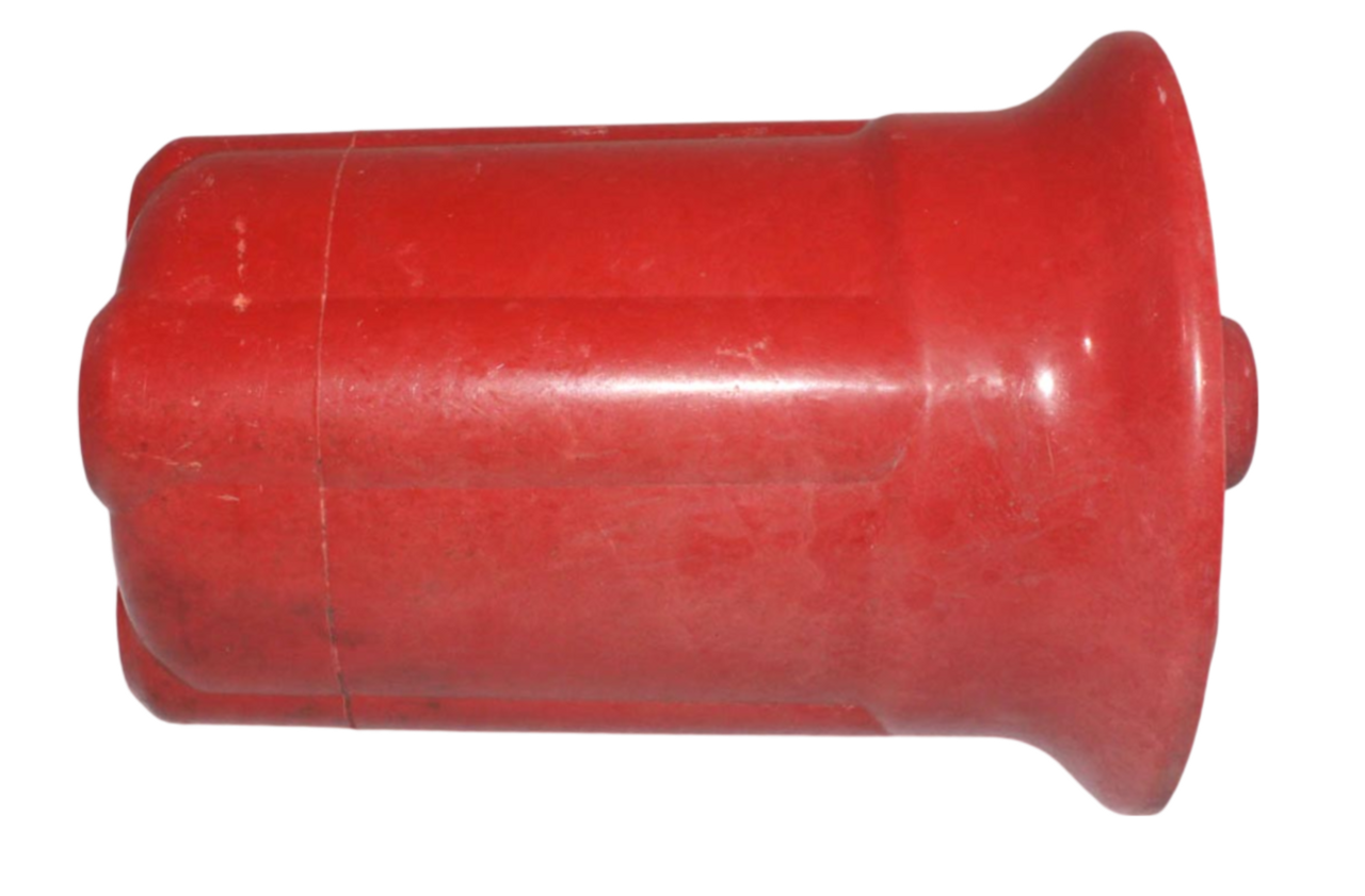 Glastic 4640-81 Standoff Insulator 6 In 15KV Polyester 2 In Bolt Circle 4X4 Red