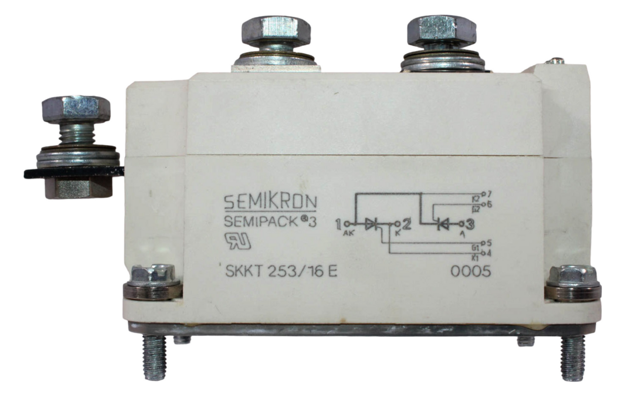 Semikron SKKT 253/16E Thyristor Diode Module Series Connected 253A 1.6 kV Panel Mount