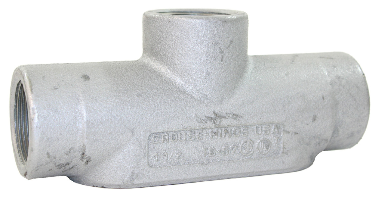 Eaton Crouse Hinds TB57 Conduit Outlet Body 1-1/2 In Form7 Feraloy Iron Alloy TB Shape