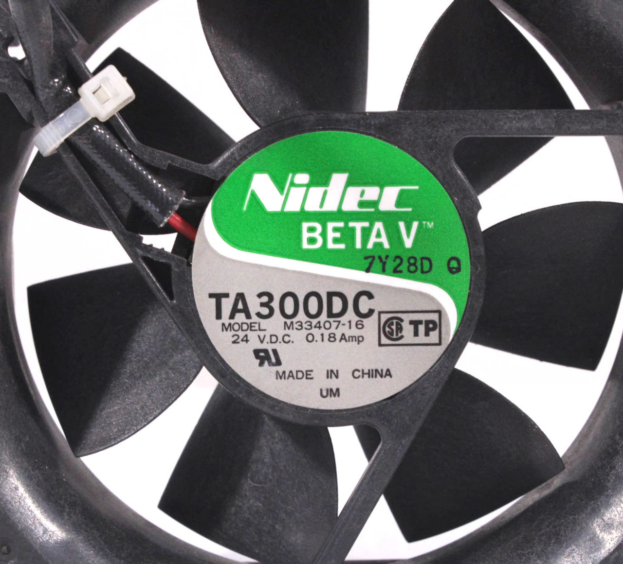 Nidec TA300DC M33407-16 Fan 24V .18A 2 Wire 80 mm x 80 mm x 25 mm