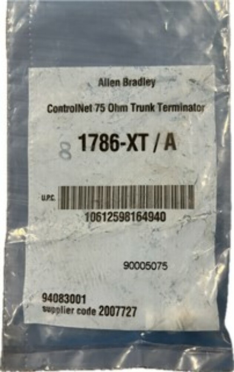 Allen-Bradley 1786-XT/A Trunk Terminator 75Ohm Connector CotrolNet