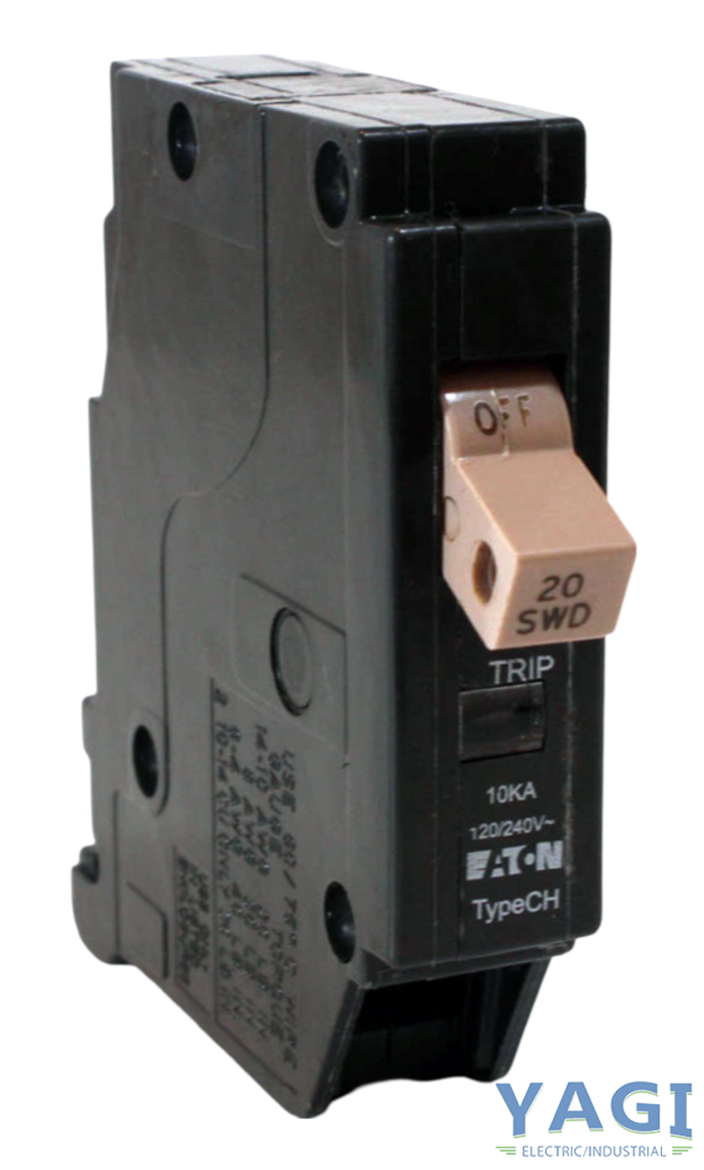 Eaton CH120 Breaker 20A 120/240V 1P 1PH 10kA Plug In