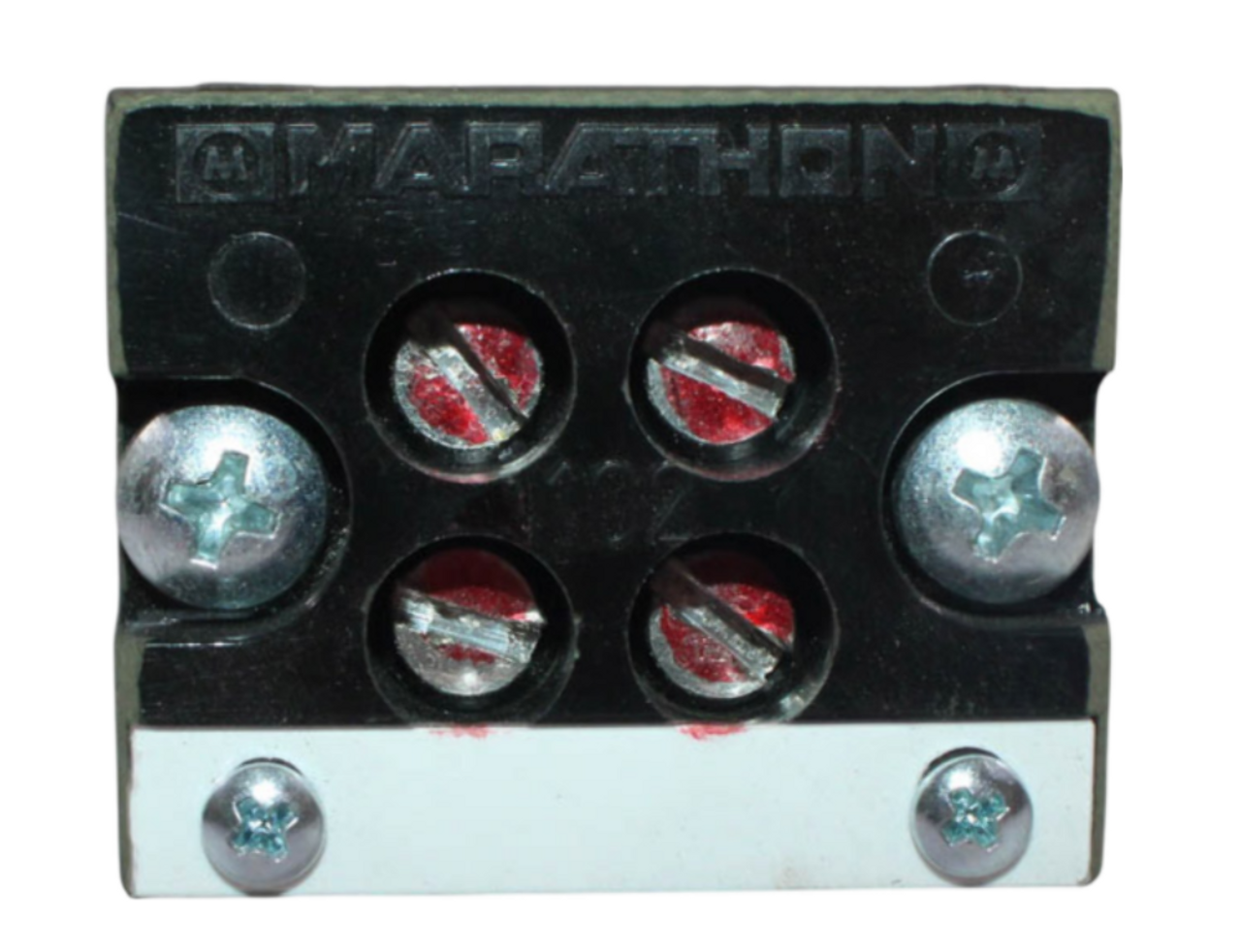 Marathon 1102 Barrier Terminal Block 65A 600V Panel Mount Brass Tin Plated