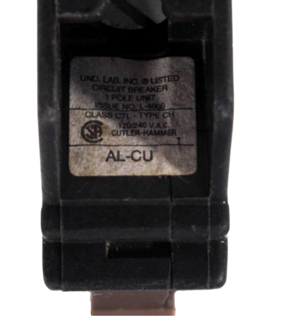 Cutler Hammer CH115 Breaker 15A 120/240V 1P 1Ph 10kA Eaton