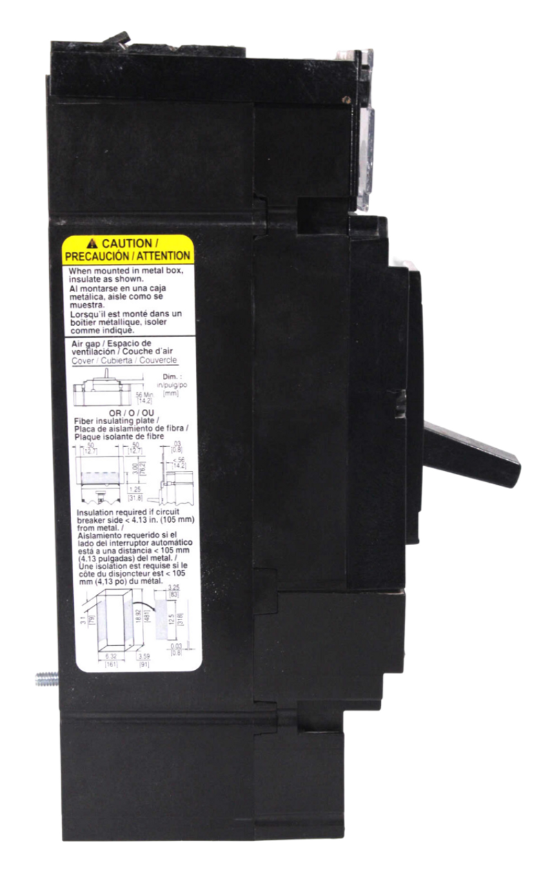 Square D JGL36000S25LCYE Power Pact JG250 250A 600V 3P 3PH 18kA Automatic Switch Magnetic