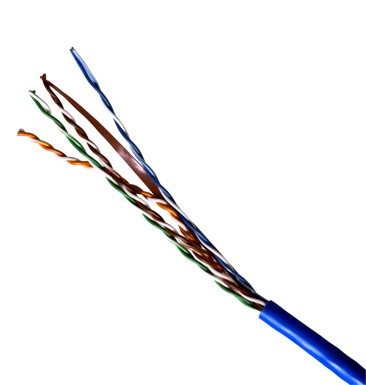 comCables BC-C6EPVC-BL Cable Cat 6E Enhanced 4 Pair 23 AWG 550 MHZ Blue