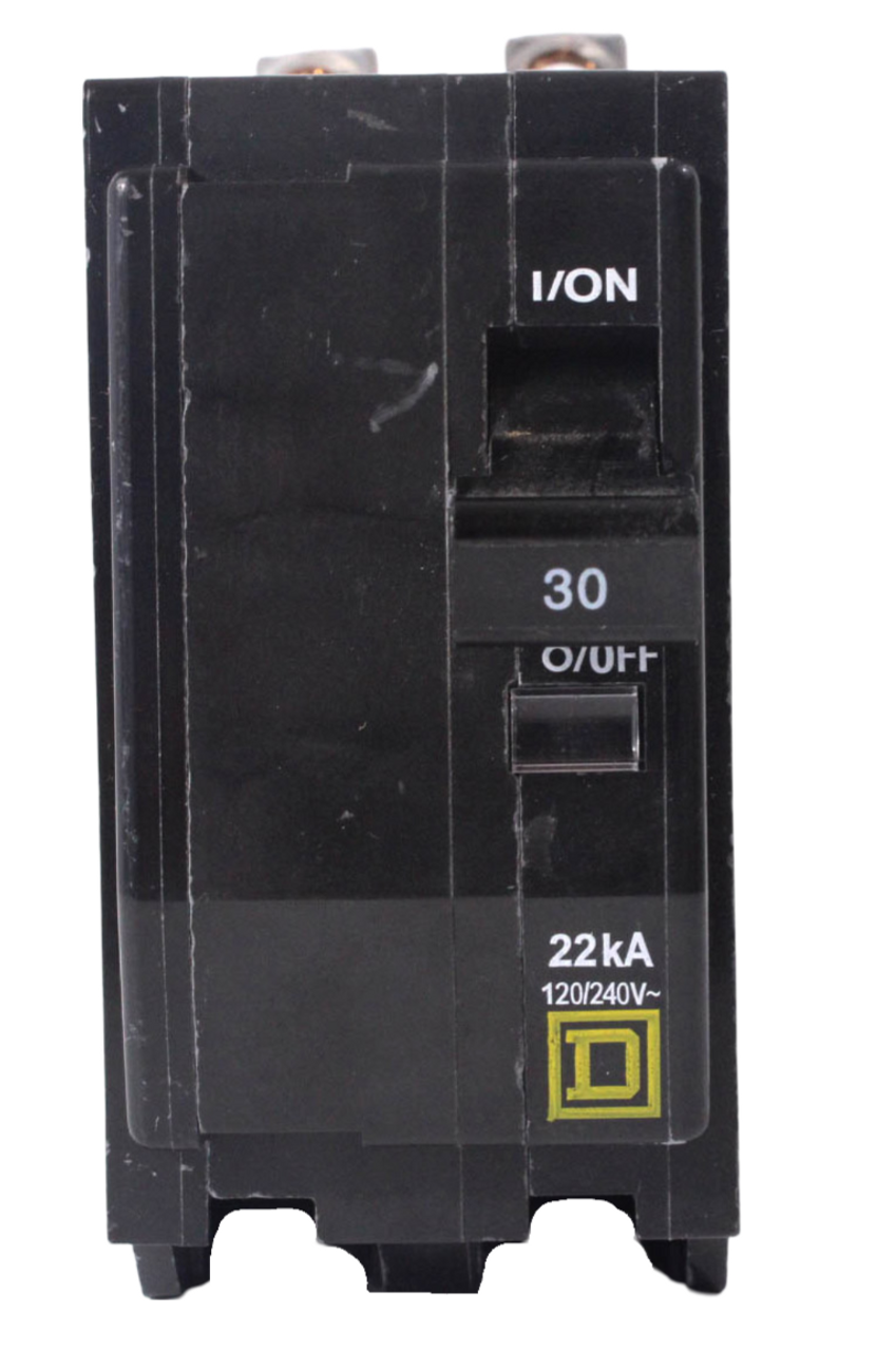 Square D QOB230 Breaker 30A 120/240V 2P 1PH 22kA 50/60Hz