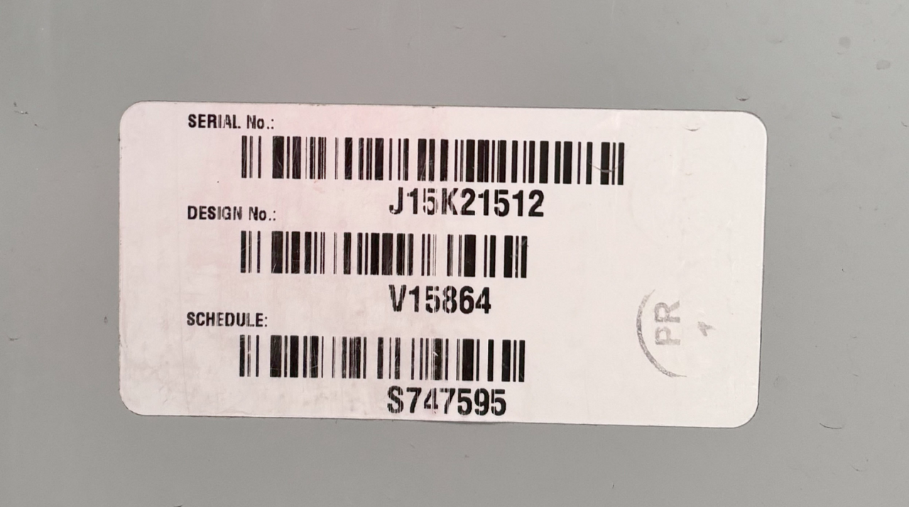 Eaton V48M28T15EE Transformer 15kVA Pri: 480V Sec: 208Y/120V 3PH NEMA TP-1