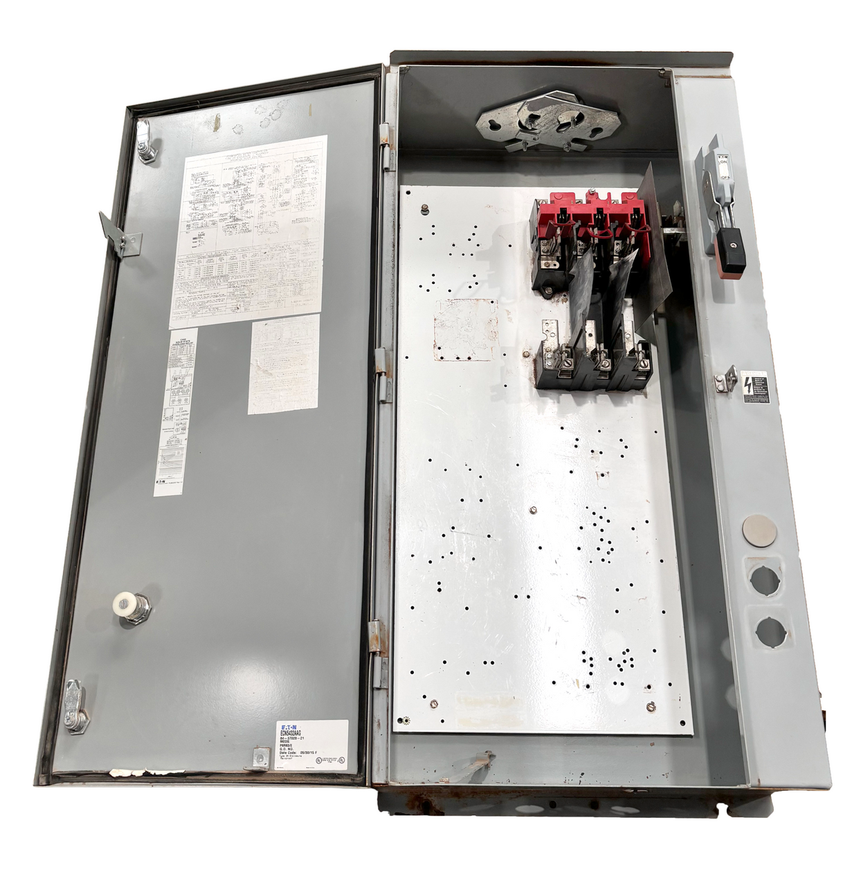 Eaton ECN5432AAG Combination Pump Control Panel 600V 100A Disconnect 3PH NEMA 3R Fusible