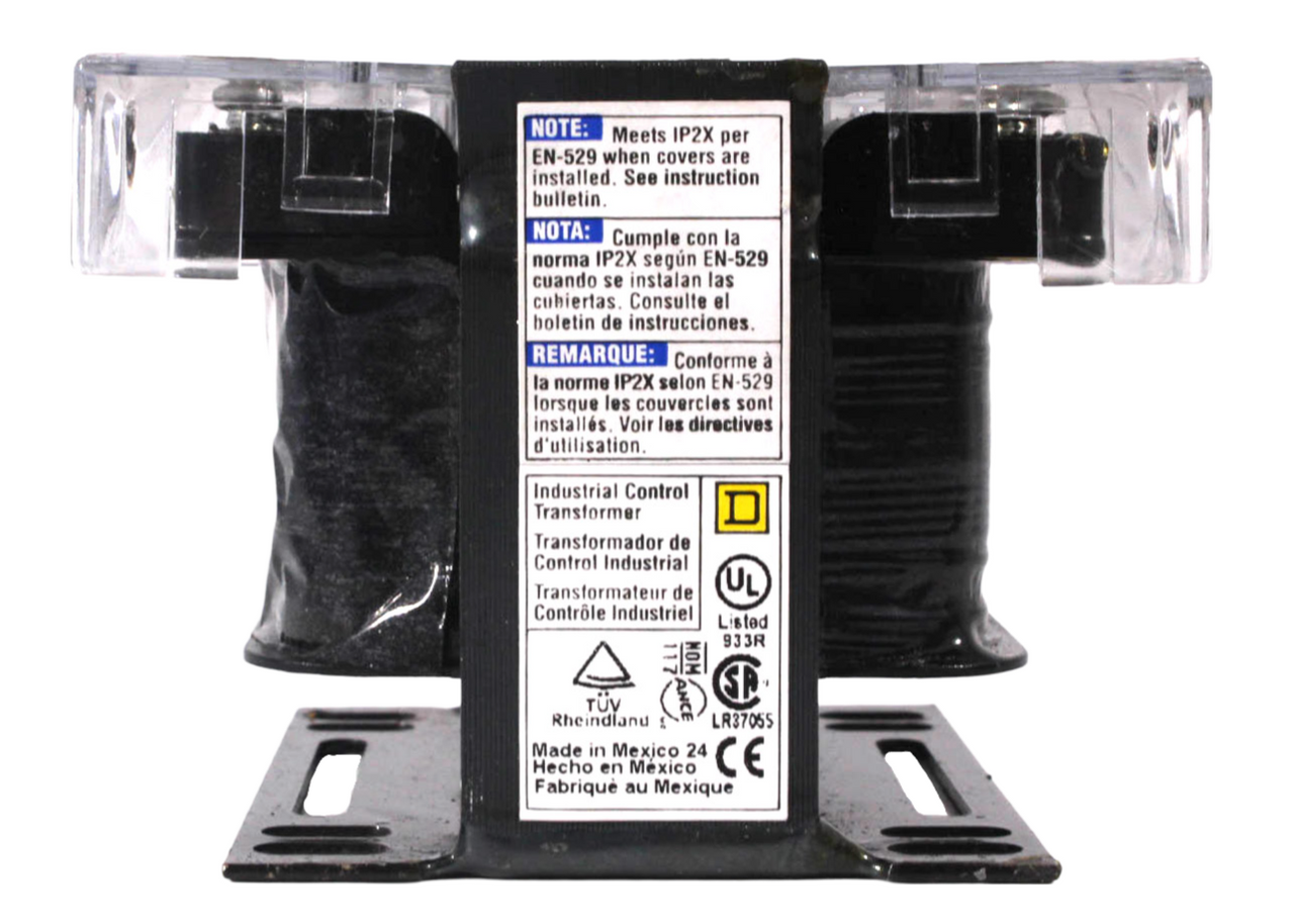 Square D 9070T100D14 Transformer 100VA P:240x480V S:120V 50/60Hz Type T Industri
