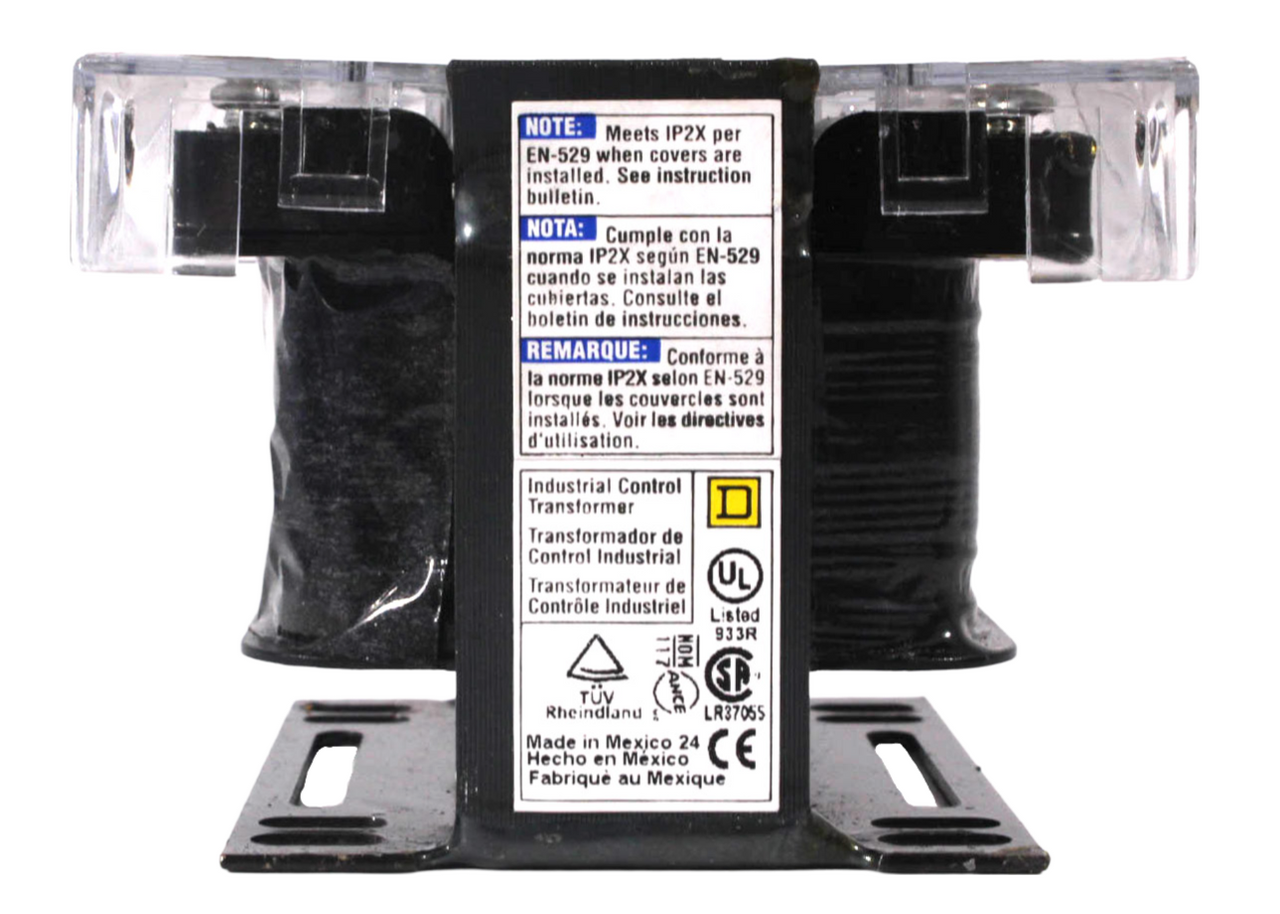 Square D 9070T100D14 Transformer 100VA 1PH P:240x480V S:120V 50/60Hz Type T Industrial Control