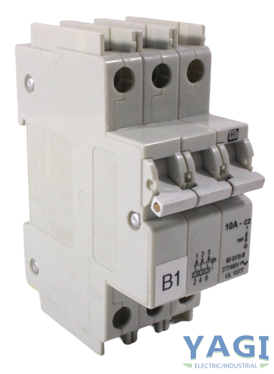 CBI QZ-3(13)-D Breaker 10A 277/480V 3P 3PH 50/60Hz Din Rail Mount