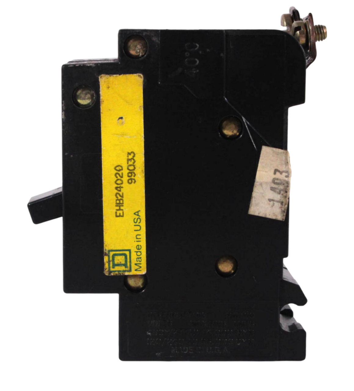 Square D EHB24020 Breaker 20A 480Y/277V 2P 1PH 14kA Bolt On LI Thermal Magnetic