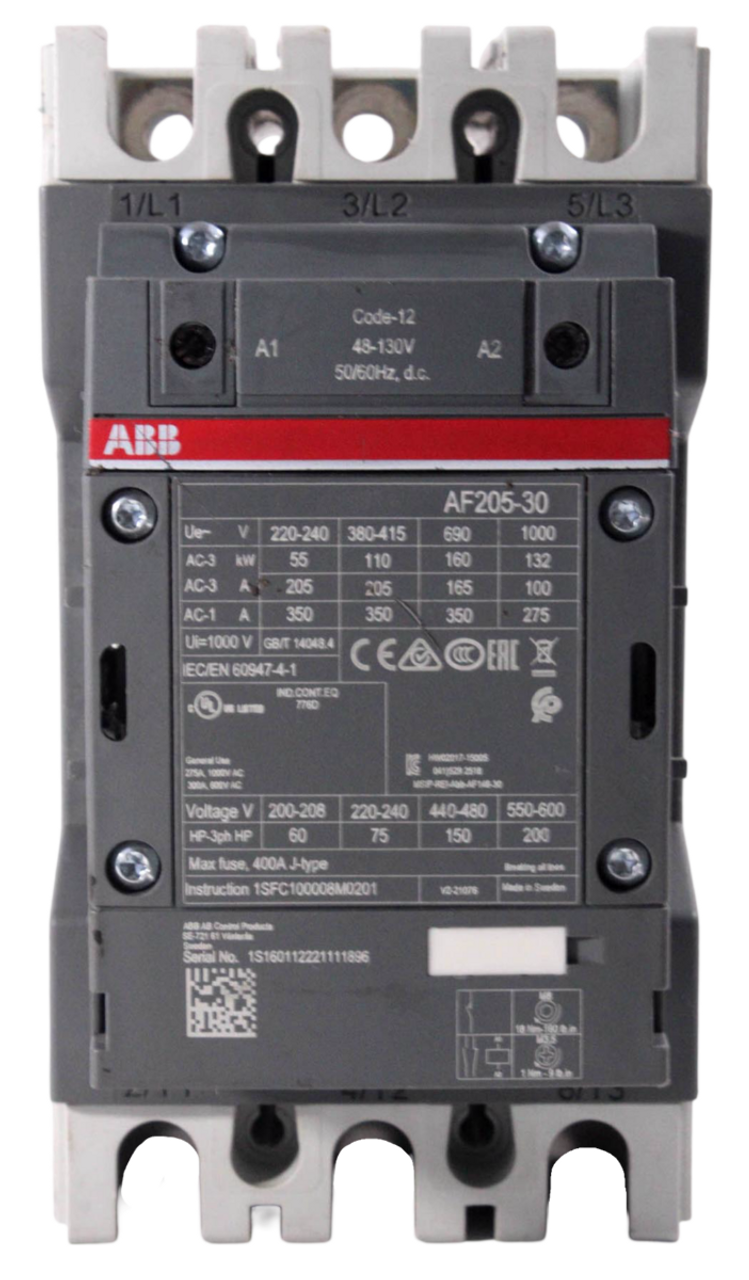 ABB AF205-30 Contactor 275A 1000V 3P 50/60Hz