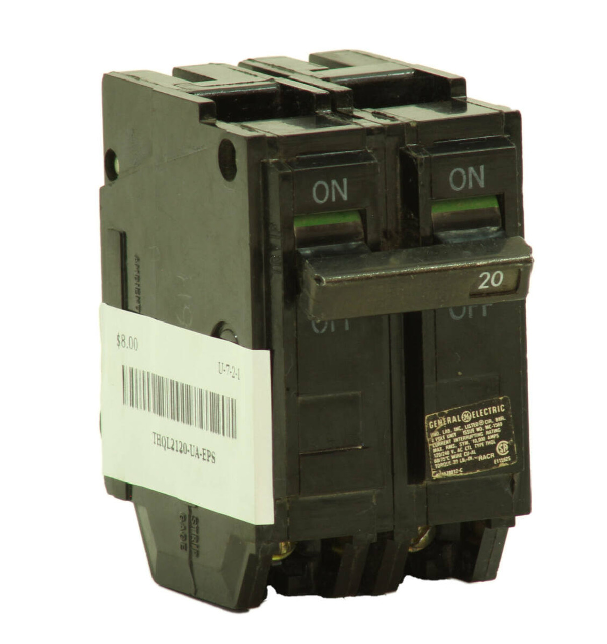 General Electric THQL2120 Breaker - 20A 120/240V 2P 10kA