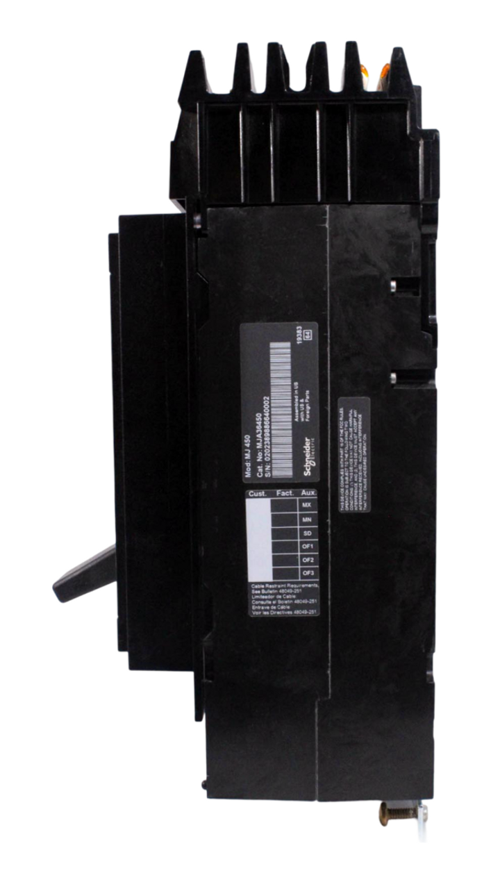 Square D MJA36450 Breaker 450A 600V 3P 3PH 25kA ET 1.0 PowerPacT I-Line M-Frame