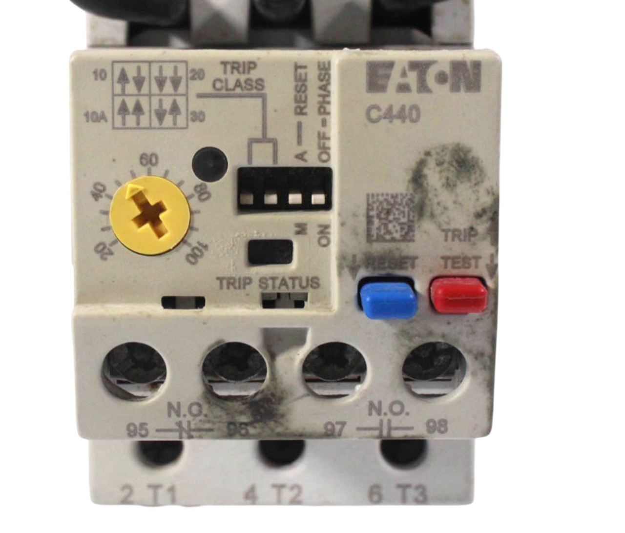 Eaton C440B1A100SF3 Overload Relay 20-100A Freedom Size 3 55mm Frame Manual/Auto