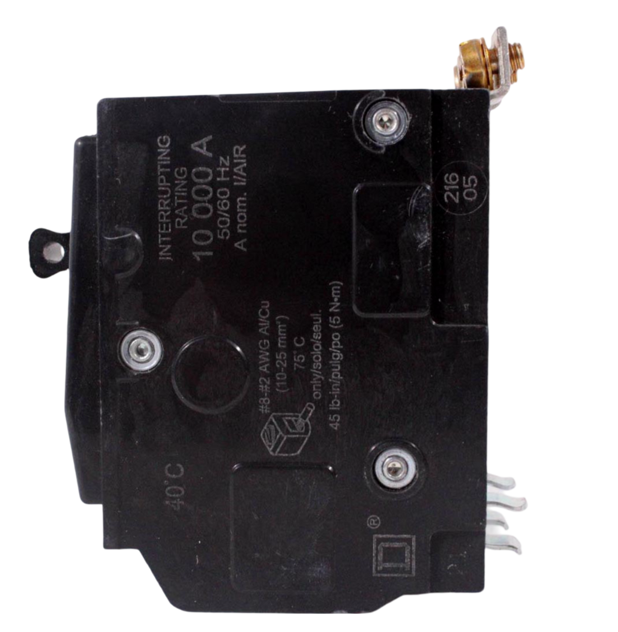 Square D QOB360 Breaker 60A 120/240V 3P 3PH 10kA 50/60Hz Bolt-On Schneider Electric