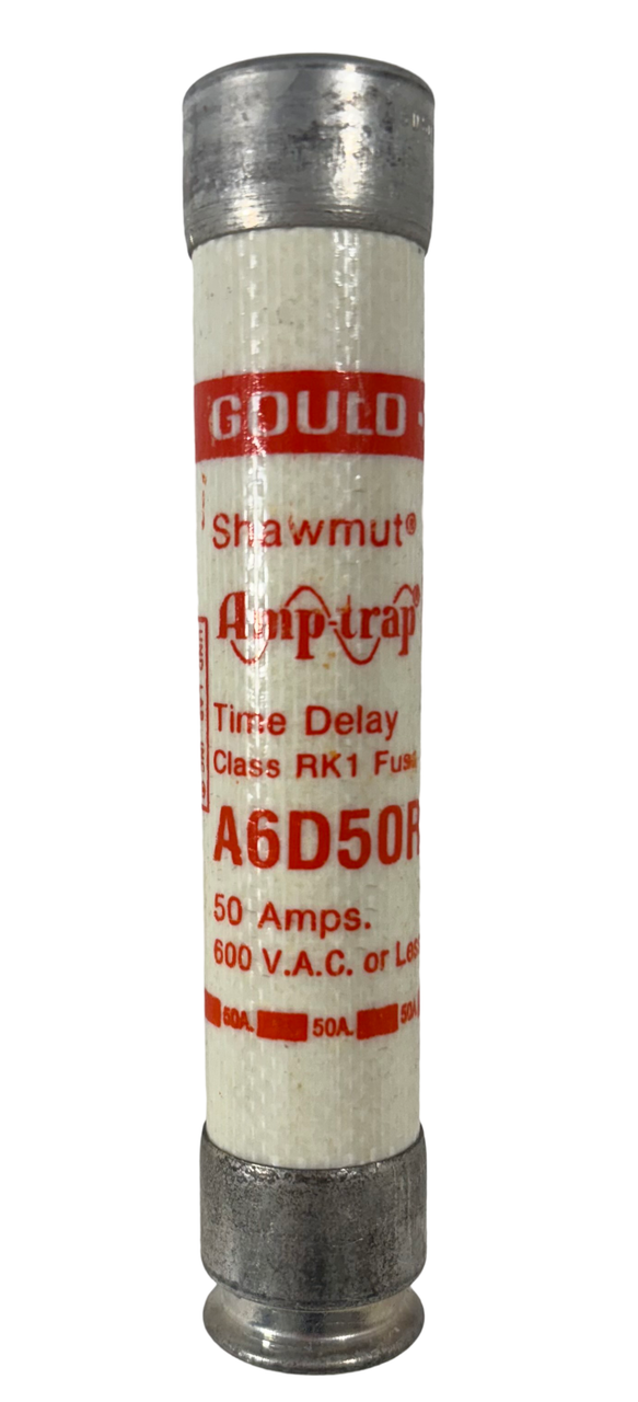 Gould Shawmut A6D50R Fuse 50A 600V Time Delay Class: RK1