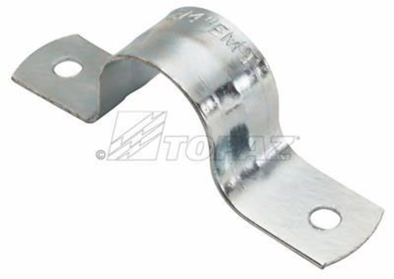 YAGI 524 1-1/4 Inch EMT Straps Two Hole Snap On Type Steel-Zinc Plated Pkg of 100