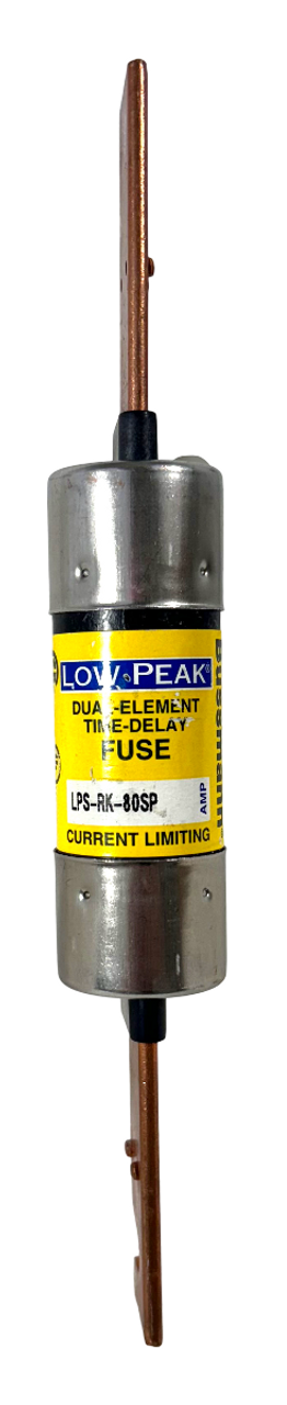 Bussman LPS-RK-80SP Fuse 80A 600V 200kA Class RK1 Low Peak Dual Element Time Delay