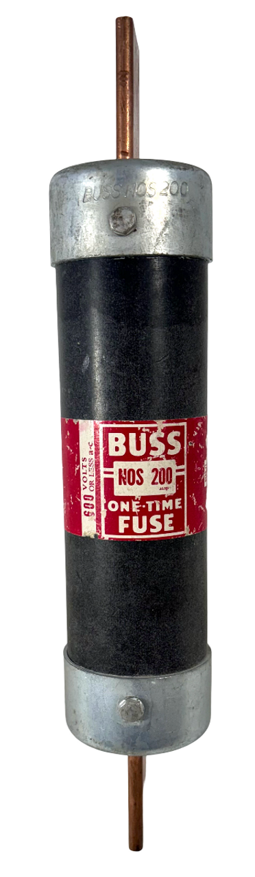 Bussmann NOS-200 Fuse 200A 600V Class H Non-Indicating One-Time Fuse Eaton Buss