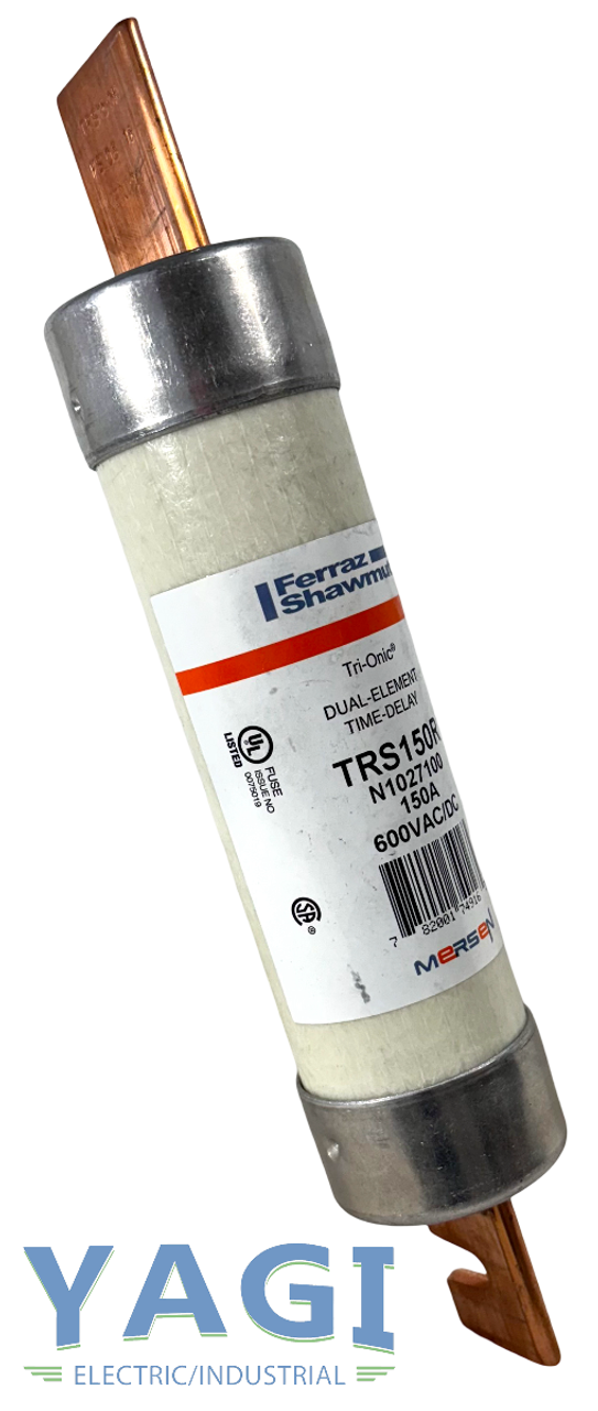 Ferraz Shawmut TRS150R Fuse 150A 600V Dual Element Time Delay Class RK5 Tri-Onic Mersen N1027100