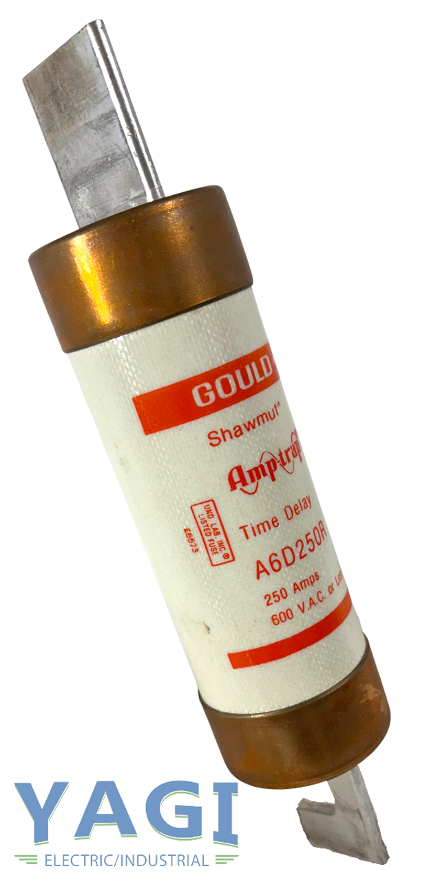 Gould A6D250R Fuse 250A 600V Time Delay Class RK1 Amp Trap II Ferraz Shawmut