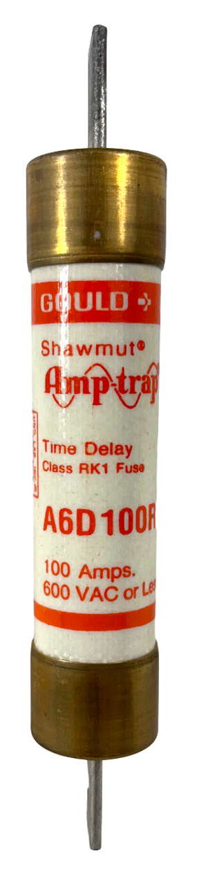 Gould A6D100R Fuse 100A 600V Time Delay Class RK1 Amp Trap II Ferraz Shawmut Mersen
