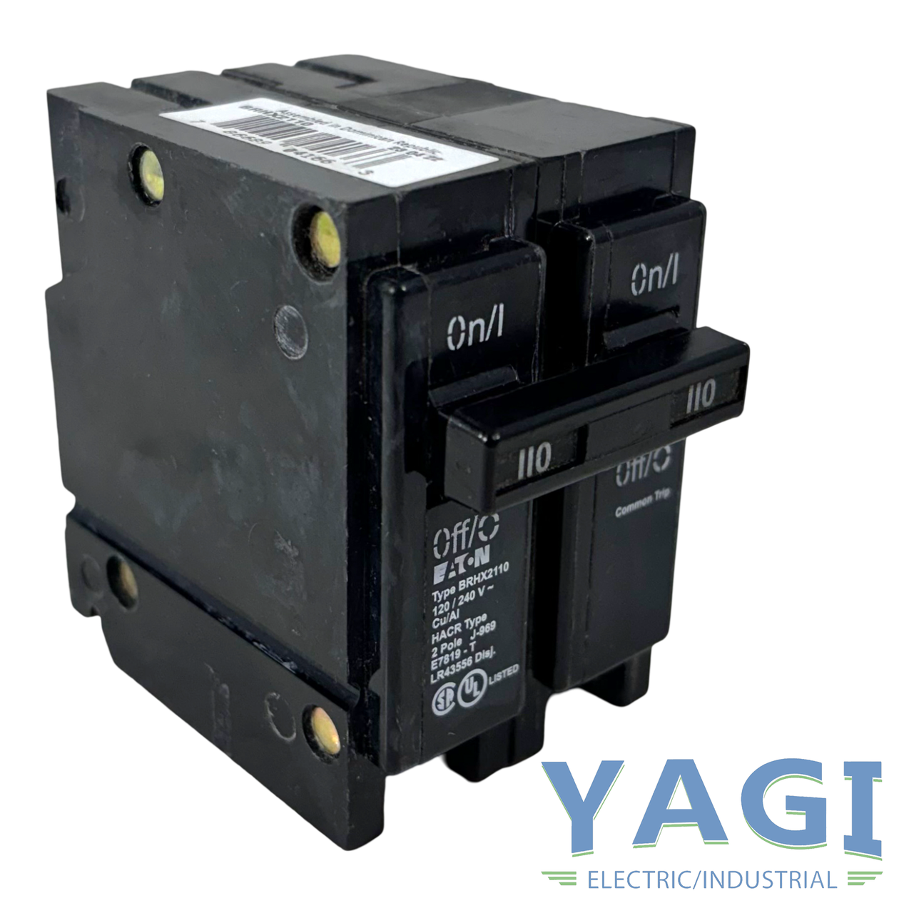 Eaton BRHX2110 Breaker 110A 120/240V 2P 1PH 22kA Plug-On Non-Interchangeable