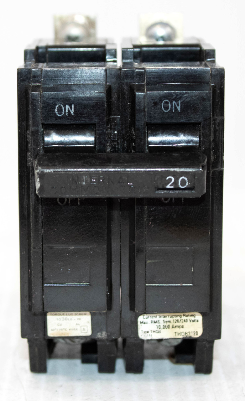 General Electric THQB2120 Breaker - 20A 120/240V 2P 10kA Bolt-On