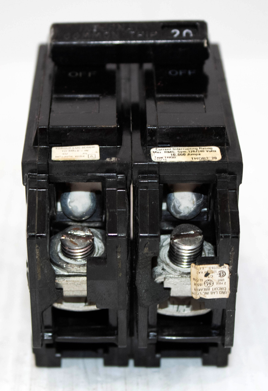General Electric THQB2120 Breaker - 20A 120/240V 2P 10kA Bolt-On