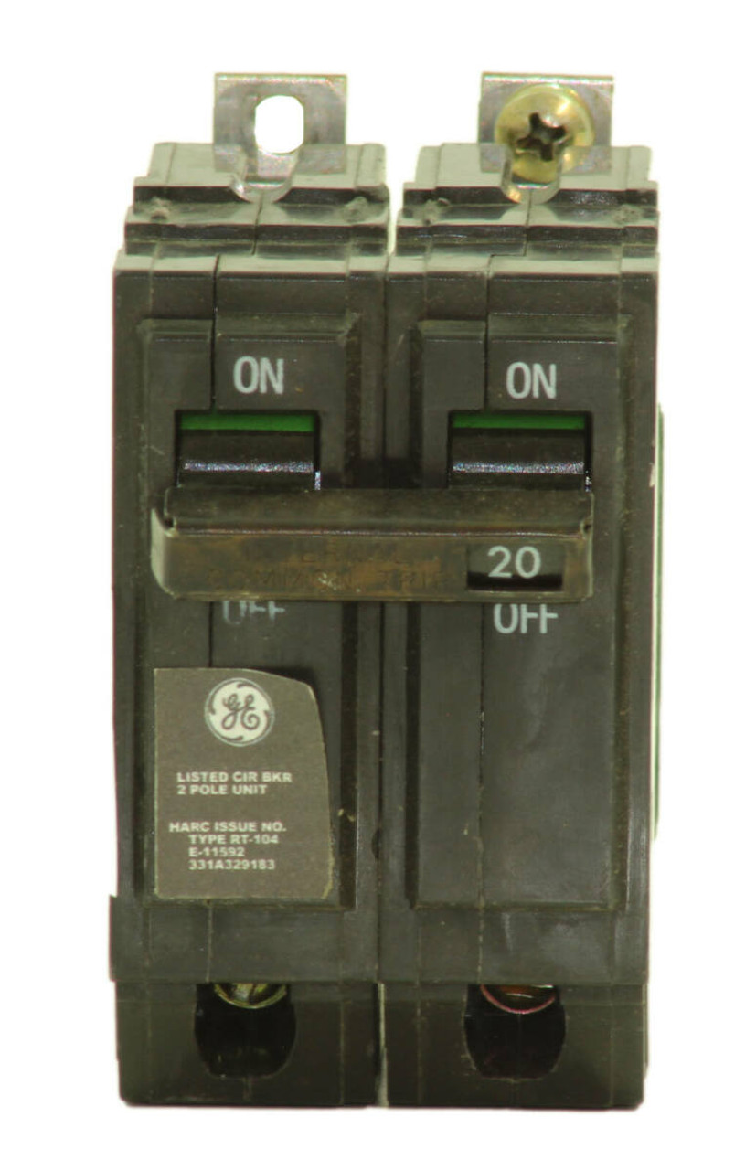 General Electric - THQB2120 Breaker 20A 120/240V 2P 10kA Bolt-On